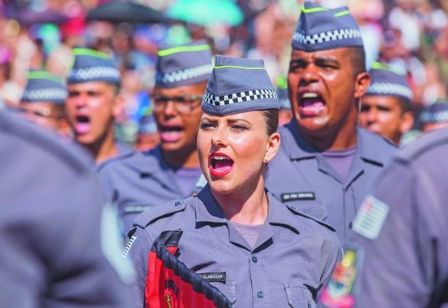 Formatura de novos soldados para a Polícia Miilitar do Estado de São Paulo