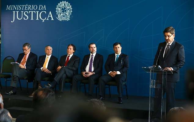 Posse do novo diretor-geral da PF, Fernando Segóvia